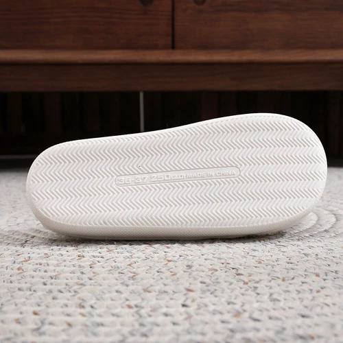 C# Women Men Breathable Bedroom Slippers Non-Slip Christmas Tree Cotton Slippers