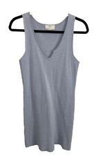 Urban Outfitters Women’s Mini Bodycon Sleeveless V Neck Sweater Dress Pale Blue