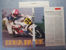 MOTOSPRINT989-CUTTING/CLIPPING/NEWS-1989- SUZUKI RGV 500 - 3 sheets 
