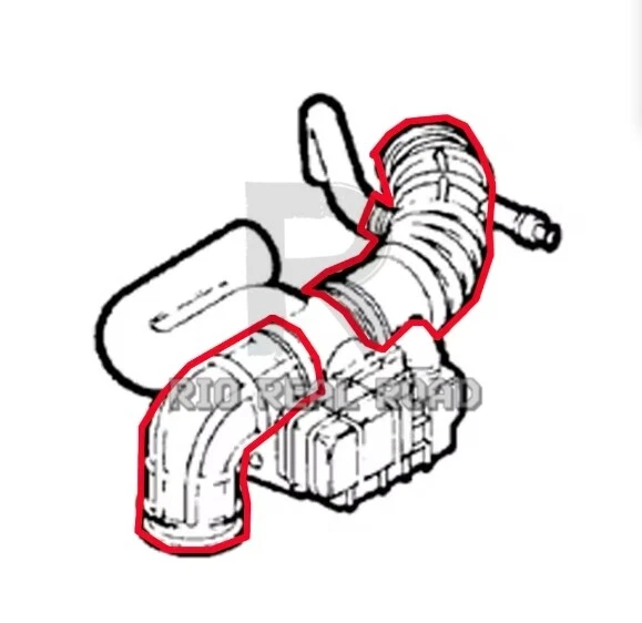 Manguera de admisión de aire de silicona para Alfa Romeo GTV SPIDER 916 3.0 V6 24V M4 M7 Foto 2 de 4