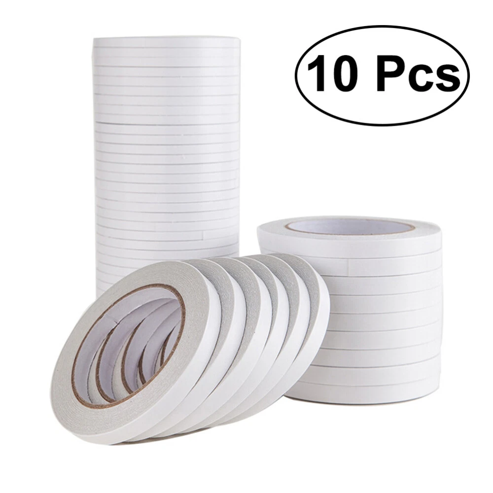 10Pcs narrow thin double stick tape sticky tape Hot- melt Double Sided