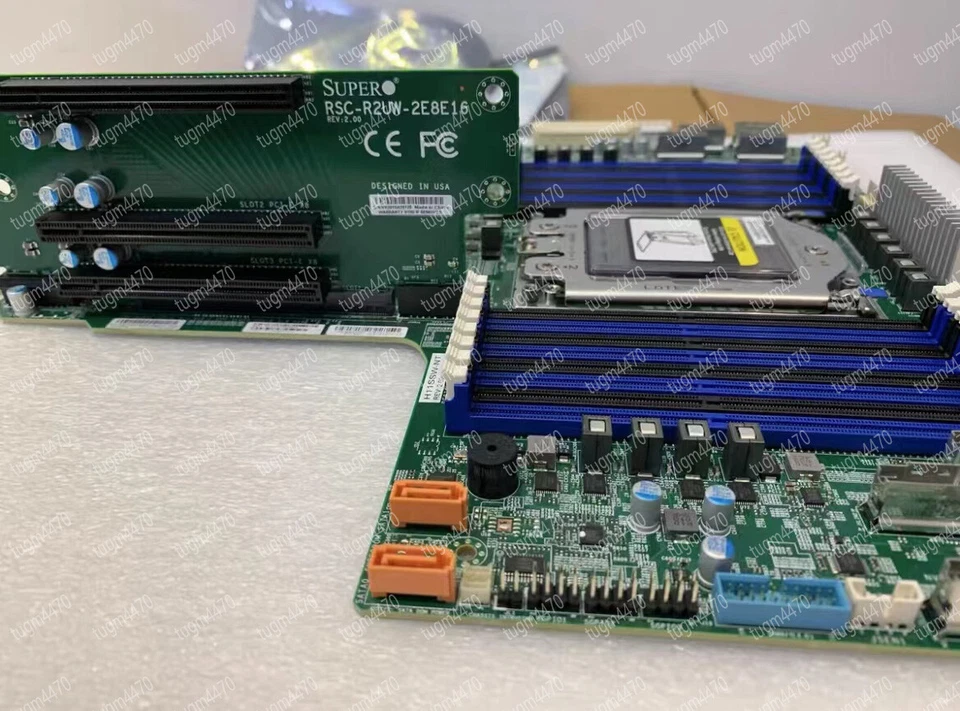Supermicro H11SSW-NT DDR4 motherboard supports AMD EPYC 7001/7002 series - Image 2 of 3