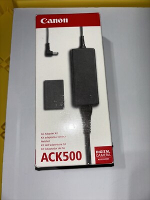 Canon ACK500 AC Adapter CA-PS500 DC Coupler DR 500 Digital Camera