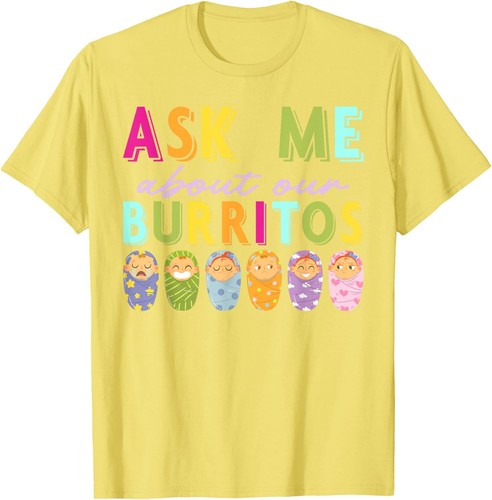 Taco Burrito Infant Care Mexican Food Quesadilla Burrito T-Shirt Hoodie - Picture 12 of 12