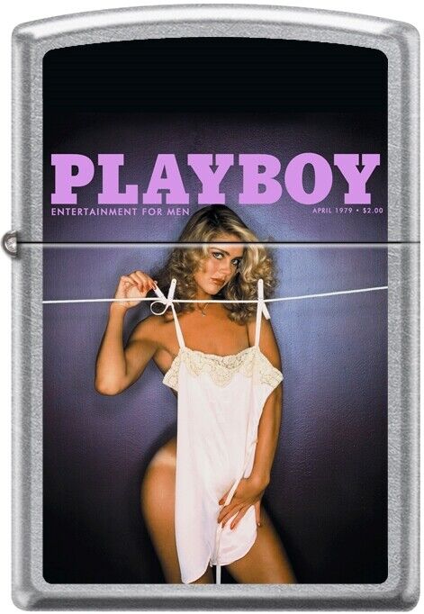 Zippo Playboy April 1979 Cover Street Chrome Windproof Lighter NEW RARE. Available Now for 20.13