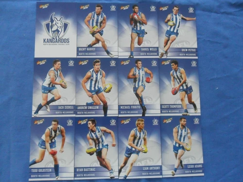 2012 SELECT CHAMPIONS AFL CARDS NORTH MELBOURNE KANGAROOS BASIC TEAM SET
