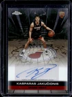 2025-26 Topps Chrome Kasparas Jakucionis Auto Autograph Rookies RC #TAIR-KJ Heat
