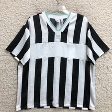 Adidas Top Shirt Large Adult White Baseball Jersey Striped V Neck Tee Womens L