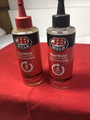 JB Weld 50240 ClearWeld Professional Grade Epoxy, Clear 8 oz. Never Used