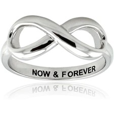 Tioneer Sterling Silver Now & Forever Infinit...