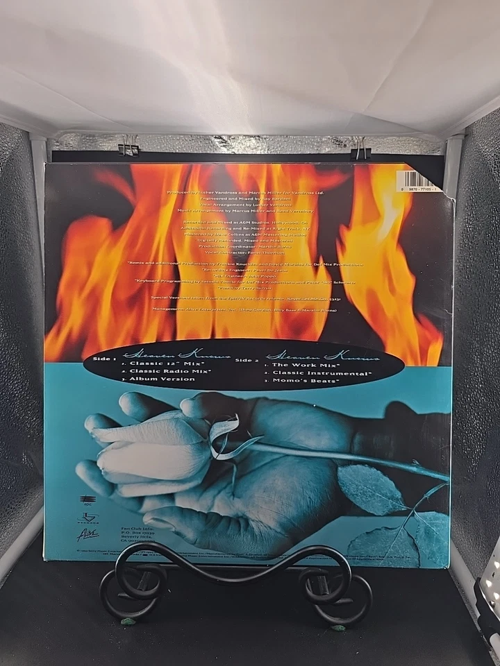 Luther Vandross Heaven Knows 1993 Epic Records 12" Single VG+/VG+ - Image 2 of 4