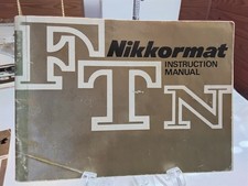Original Camera Instructions/Manual: Nikon Nikkormat FTn