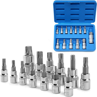 13 StüCk Torx StecknüSse Stern Stecknuss Kit Innensechskant Schraubendreher Bit