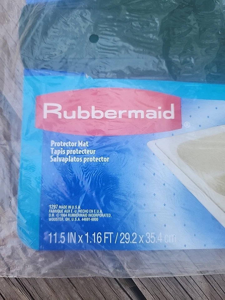Rubbermaid Double Sink Protector Mat Vintage 1990's. 1297 Vintage New Dark Green - Image 2 of 4