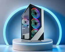 LC Power Gaming PC Gehäuse Weiß LC-803W-ON ATX Tower Glasfenster USB 3.0 OVP