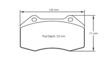 Pagid U-8023 Racing Pads - RST-3 Compound