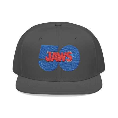 Cool & Trendy Jaws 50th Anniversary Embroidered Snapback Cap - Picture 16 of 86