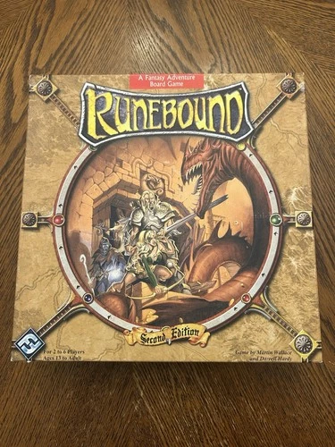 Runebound Second Edition Fantasy Adventure Board Game Complete