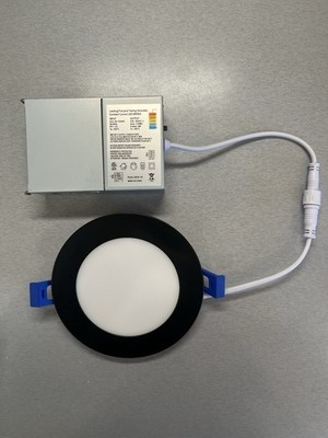 Intertec 5005749 4 Recessed LED Panel Light Model LBT-4RPL-09 White W Black