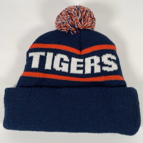 Detroit Tigers MLB Knitted Beanie Hat Acrylic Pom Winter Stocking Cap SGA Sports - Picture 4 of 6