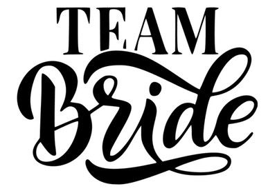 Team Bride Hochzeit Braut Aufkleber Auto Fenster Wand Möbel Dekoration