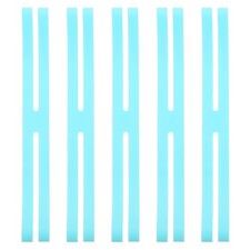 9 Inch H Band Silicone Rubber Bands, 5 Pcs Silicone Bands, Sky Blue