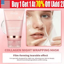 Collagen Overnight Wrapping Peel Off Facial Mask Renewal Skin Care Anti Aging