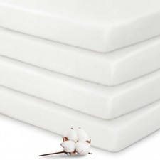 4 Pack 100 Organic Cotton Crib Fitted for Travel Baby Boy Girl Crib Light 24...
