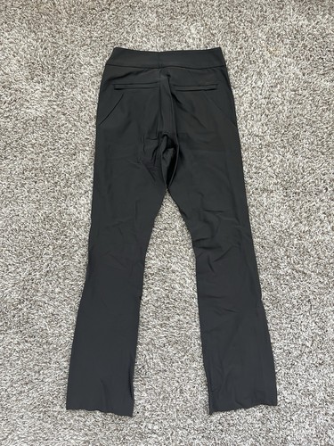 Athleta Black/green Stellar Flare Trouser Pants Womens 0 Petite Mid Rise Stretch - Picture 4 of 4