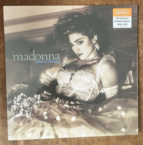 Madonna Like a Virgin SAINSBURYS clear Vinyl Album New & Sealed