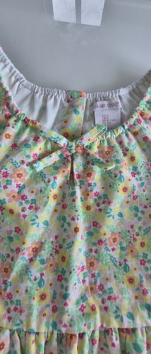 SHABBY CHIC Girls Floral Cotton Dress Size 7 Prairie Cottagecore Country - Picture 2 of 5