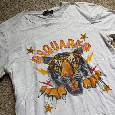 DSQUARED2 Vintage Tiger Graphic T-Shirt