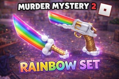 Roblox Murder Mystery 2 Rainbow Set Collectibles Video Game Merchandise