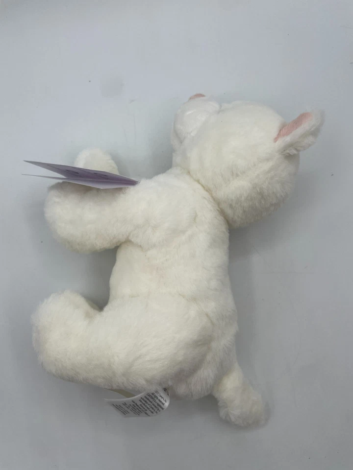 Nuevo Carters Gatito Blanco Gatito Arco Dorado Peluche Bebé Juguete 2018 Animal 67365 Etiqueta Foto 3 de 4
