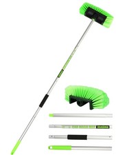 Five-Sided Car Wash Brush with Long Handle Soft Bristle Scrub Cleaning Mop wi...