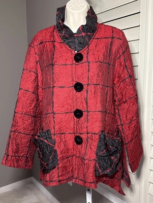 MOONLIGHT jacket Red Black Sz Medium Made In USA