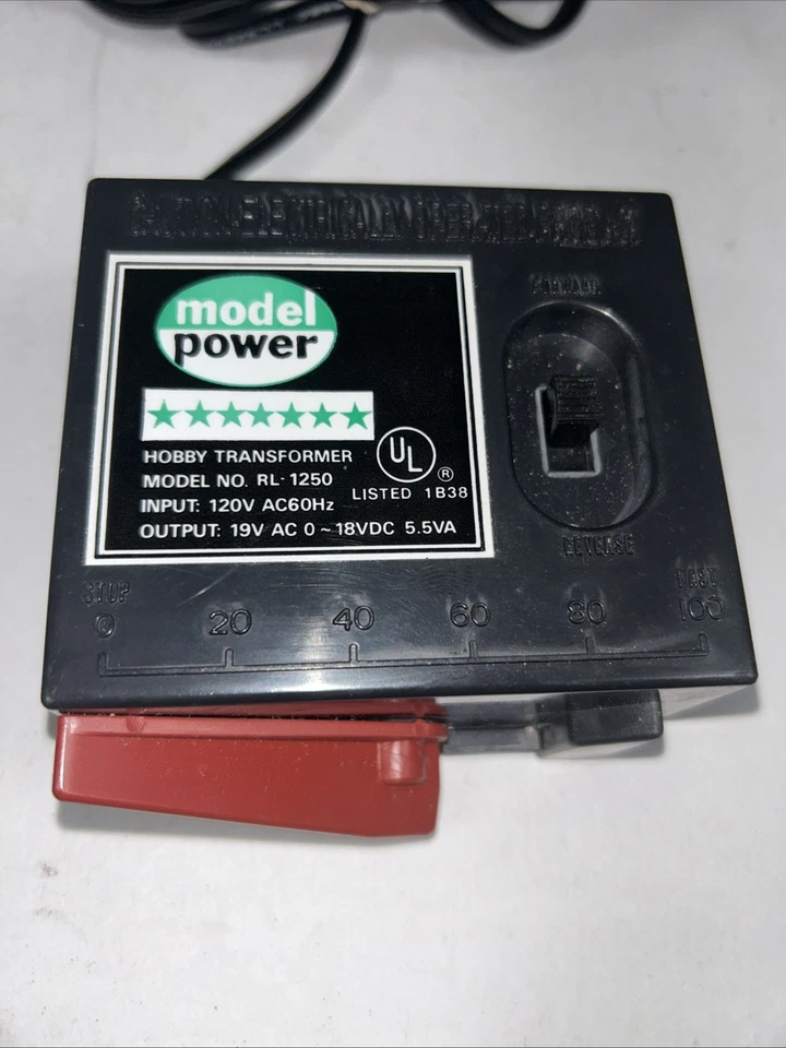 Model Power HO Scale Hobby Train Transformer RL-1250 Untested - Image 2 of 4