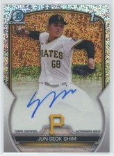 2023 Bowman Chrome Jun-Seok Shim CPA-JSH Chrome Prospects 1st Speckle /299 auto