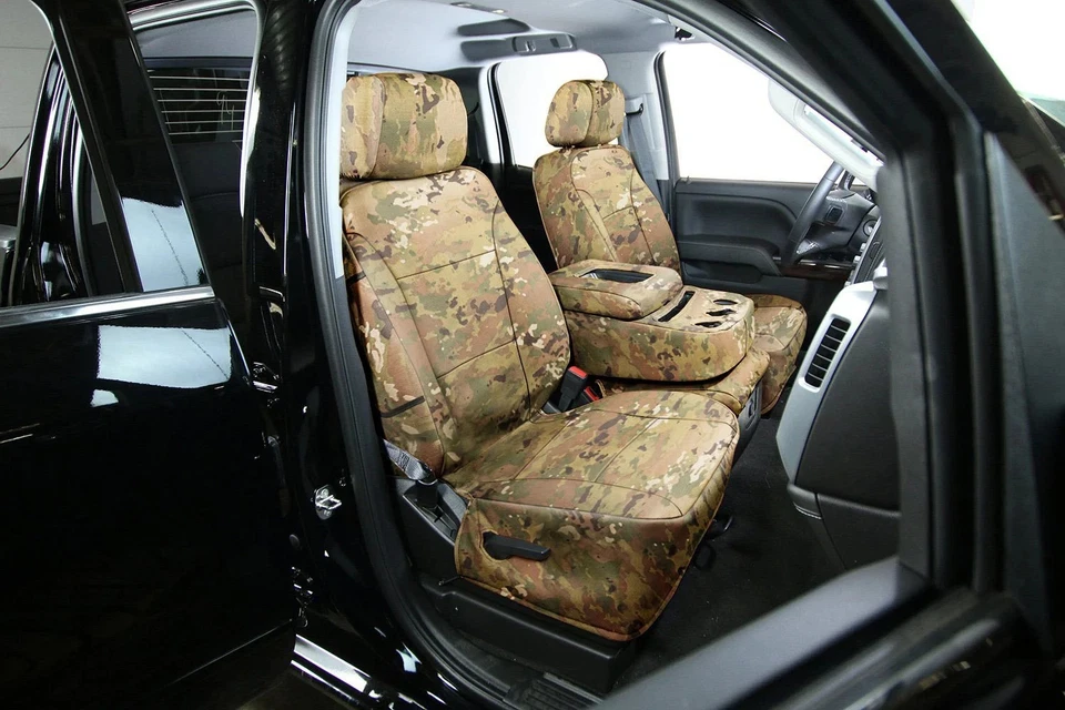 For Isuzu NPR-HD 06-19 Saddleman Cordura 2nd Row OCP Camo Custom Seat Covers - Image 3 of 4