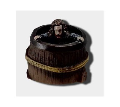 Jersey Jack The Hobbit Pinball BARREL w DWARF SCULPTURE #32-000025-00 (9712)