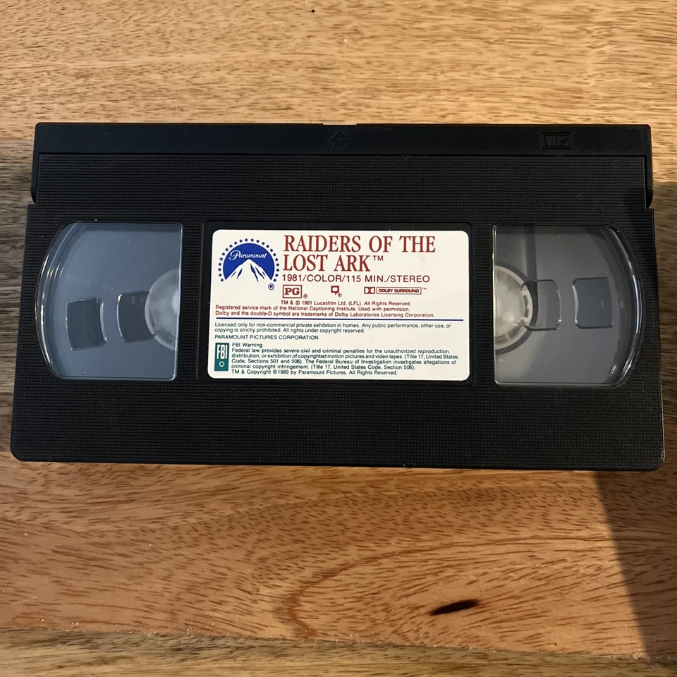 Indiana Jones Raiders of the Lost Ark (VHS Early Release) - Image 3 of 4