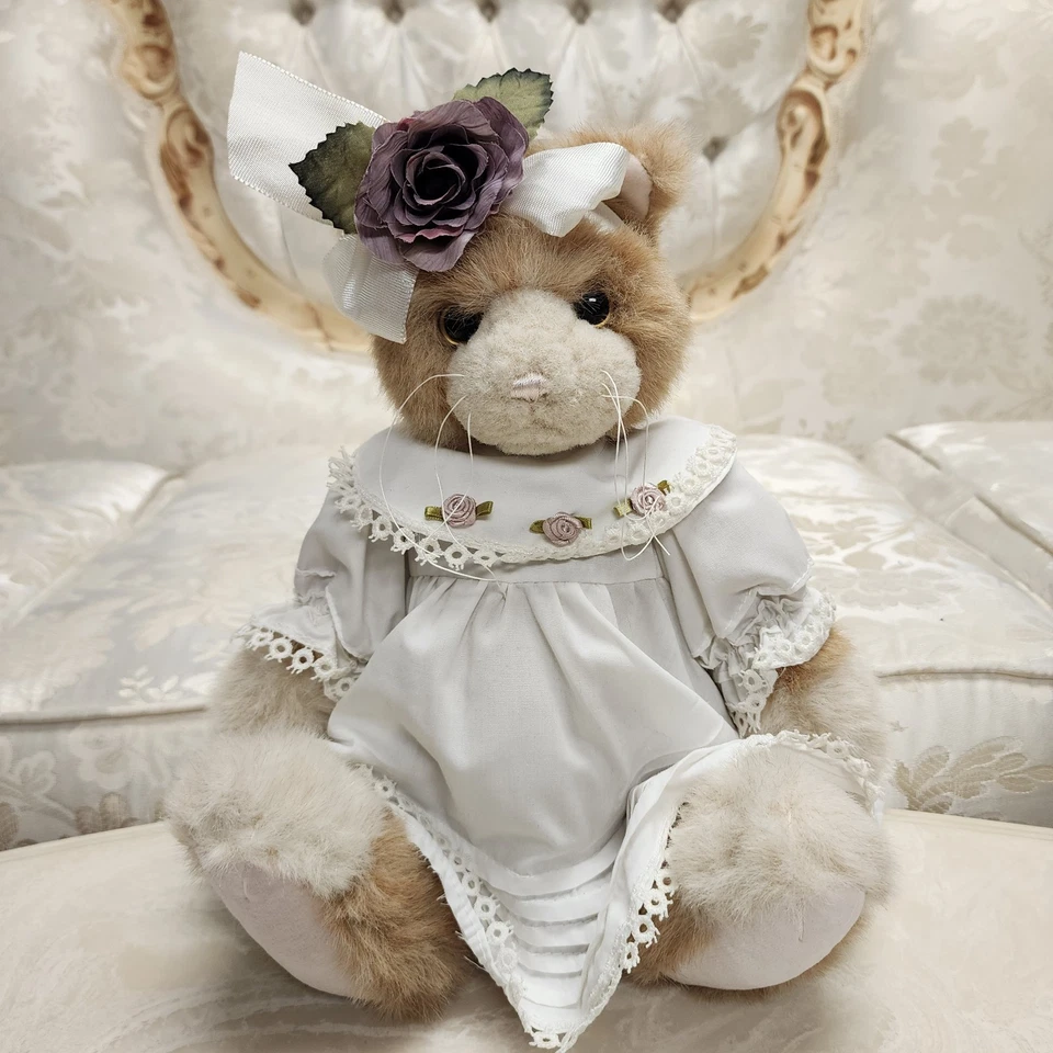 Bearington Collection Poseable Plush Cat Rare - Image 2 of 4