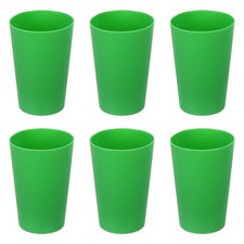6Pcs Plastic Drinking Cups 8.8oz Unbreakable Water Tumblers Green)