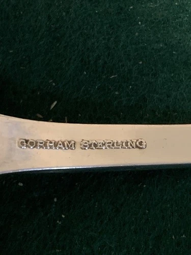 Gorham Sterling Silver Pierced Serving Fork 8.25” 60g Monogram C