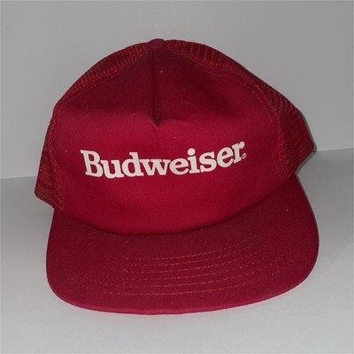 Budweiser Red 90 s Mesh Trucker Hat Snapback 