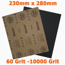 5P 230mmx280mm Nass & Trocken Schleifpapier Schleifpapier Blätter Pad 60 -10000G