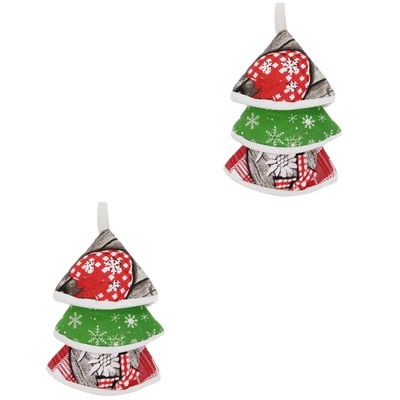  Set of 2 Trivets Skillet Pot Lid Cover Heat-insulated Covers