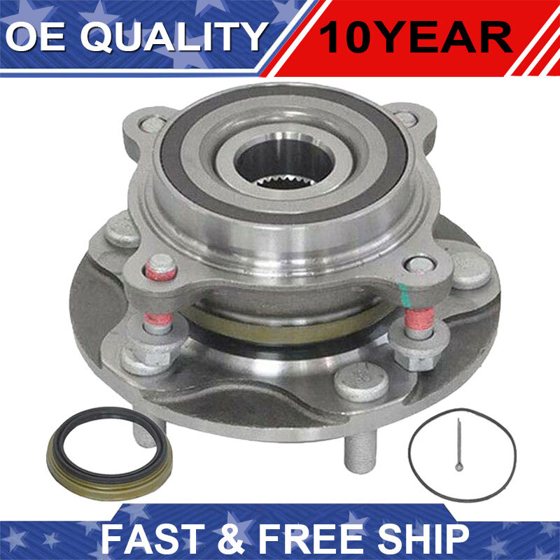 1Pc For Toyota Sequoia Tundra 4WD Front Wheel Hub & Bearing Assembly with 5Lug
