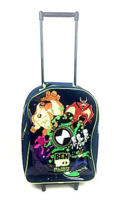 Ben 10 Alien Force Cabin Hand Luggage Travel Holiday Trolley Wheel Wheeled  Bag UK