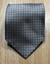 Versa Men  s Silk Tie, Gray/Black